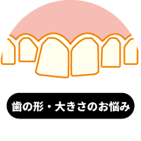 歯の形・大きさのお悩み