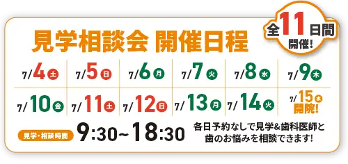 内覧会日程
