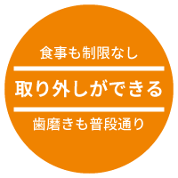 取り外しができる