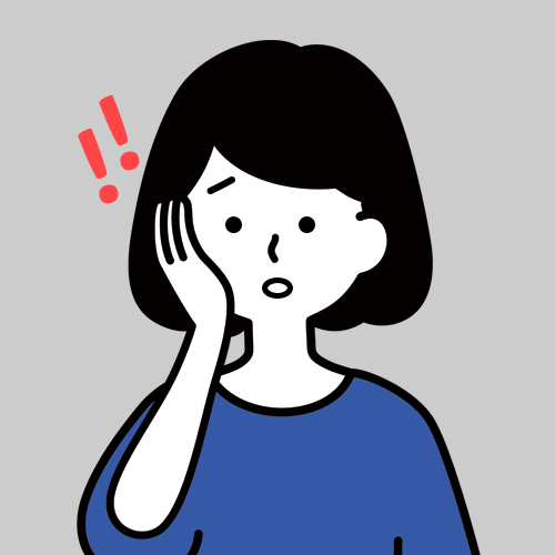 口を開けると顎が痛む女性