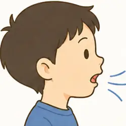 口呼吸の図