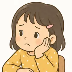 頬杖の図