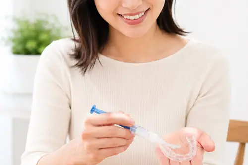 マウスピースへの薬液注入